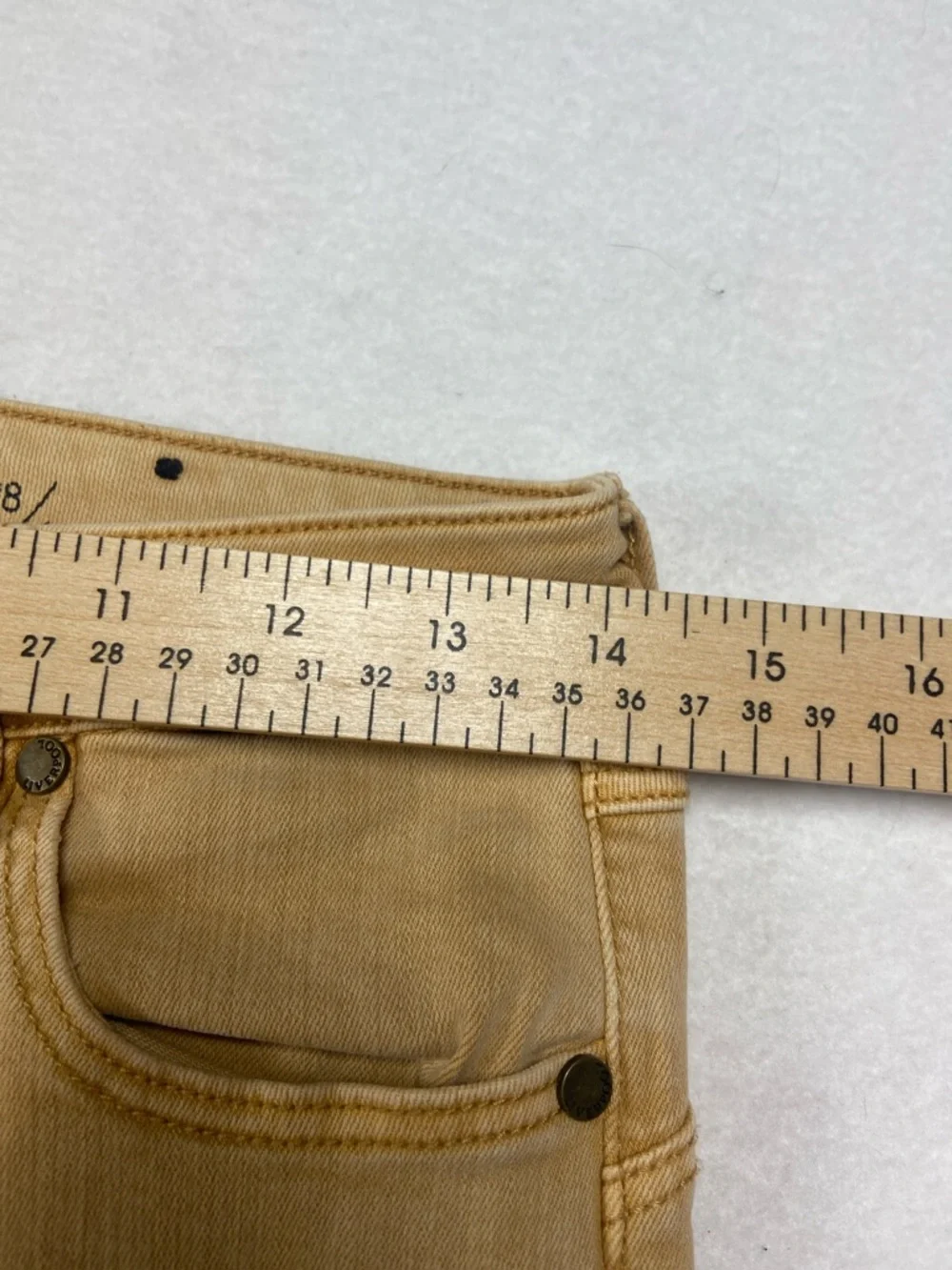 Liverpool Women’s Faded Gold Honey Hugger Ankle Jeans, Size 28/6 - Picture 8 of 14